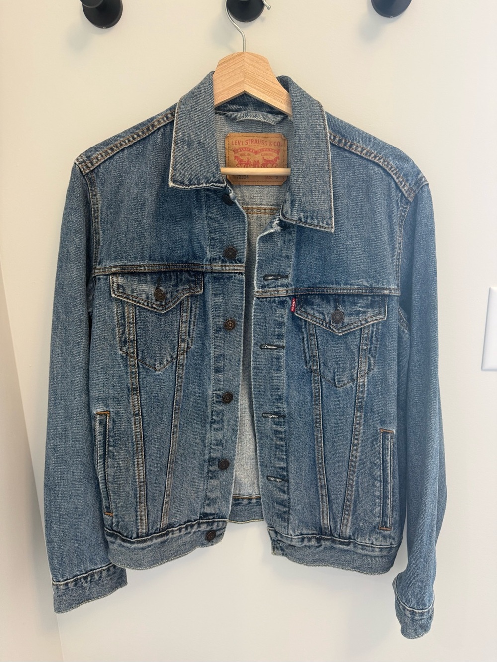 Levi's 72334 Denim Trucker Jacket Men's Size S Blue Jean Jacket Type 3 Classic